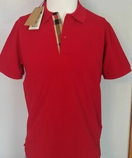burberry polo mens red