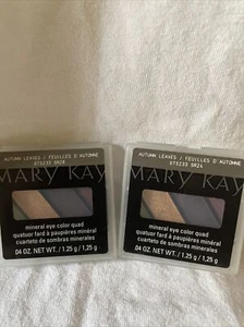 Mary Kay Mineral Eye Color Shadow Quad Autumn Leaves New Set De 2 Pieces - Picture 1 of 2