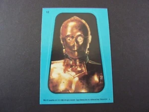 Topps Star Wars Return Of The Jedi Sticker - MINT - No 12 - C-3PO - 1983 - Picture 1 of 3
