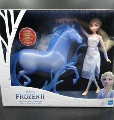 Hasbro Disney / "Frozen II" / "Elsa & the Nokk / Conjunto de Brincadeiras de Boneca e Cavalo" / Novo - Imagem 1 de 4