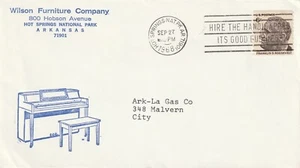 1968 USA cover sent from Hot Sprigs National Park AR to Malvern City - Picture 1 of 2