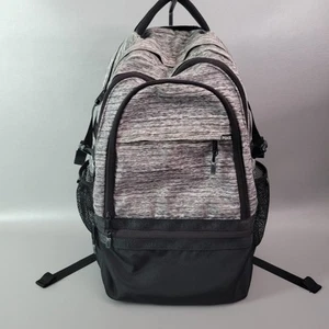 VICTORIA'S SECRET PINK MARL GRAY COLLEGIATE BACKPACK GYM SCHOOL BAG FULL SIZE - Picture 1 of 16