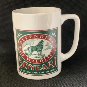 Vintage Linyl Defenders of Wildlife 50 Years of Extending The Lifeline Mug - Picture 1 of 8