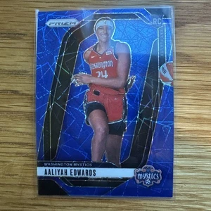 2024 Panini Prizm WNBA - Aaliyah Edwards #142 Blue Velocity Prizm (RC) - Picture 1 of 2