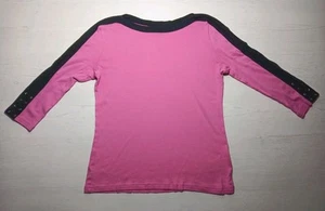 Chaps by Ralph Lauren Women’s Pink and Black 3/4 Sleeve Shirt Size Large - Bild 1 von 18