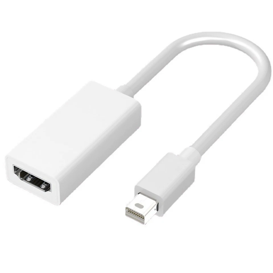 Mini DP Thunderbolt To HDMI Cable Adapter 30hz 4K For MacBook Air/Pro Lenovo X1 - Image 1 of 4