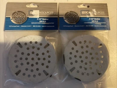 BK Resources 3.5" Strainer Replacement for Lever Drain LDR-SS-35 Lot of 2