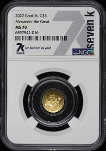 2022 Cook Is. Alexander the Great G$5 NGC MS70 - Picture 1 of 4