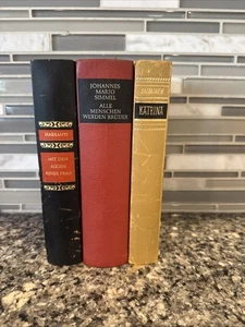 German Language Book Lot π3 Vintage Novels 1950 -60s Simmel Harsanyi Salminen - Picture 1 of 12