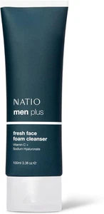 Natio Australia Men plus Fresh Face Foam Cleanser 100Ml -Foaming Face Wash fo... - Picture 1 of 12