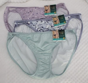 NWT set/3 VANITY FAIR ILLUMINATION STRING BIKINI 18108 WHISPERING HEART DOTS XL - Picture 1 of 8