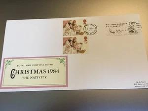 GB BRIEFMARKEN UNADRESSIERT METER SPRUCH ERSTTAGSBRIEF 1984 WEIHNACHTEN HASTINGS - Bild 1 von 1