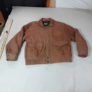 Vintage Flieger Lederjacke Herren Large Braun Thermolite Steppfutter Bomber - Bild 1 von 16
