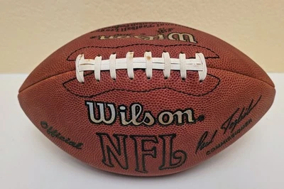 复古威尔逊足球鲍勃·莉签名 #74 达拉斯牛仔未分级 — 第 1/3 张图片