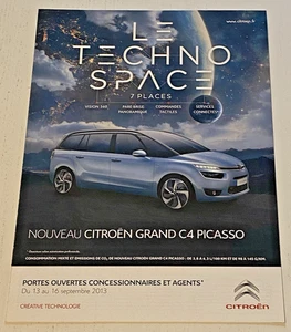 Brochure Publicitaire CITROEN Le Techno Space -  Septembre  2013 - Bel Etat. - Picture 1 of 5