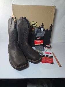 Bota de trabajo de vaquero Kittson punta cuadrada suave para hombre 10 E2 Irish Setter Red Wing 83979 - Imagen 1 de 15