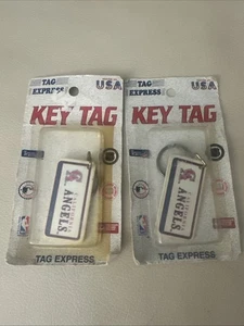 NEU Posten von 2 California Angels Schlüsselanhänger Anhänger Express Vintage Baseball MLB - Bild 1 von 3