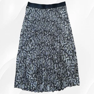 Vince Camuto Women's X Large Pleated Maxi Skirt Lavender / Black & Yellow NWT - Picture 1 of 4