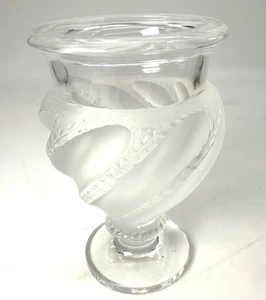 Lalique France Ermenonville Spiral Frosted by LALIQUE Rare Signed Art Vase 5” - Picture 1 of 7