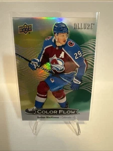 2024-25 Upper Deck Allure Color Flow Nathan MacKinnon #CFL-39 Yellow Green - Picture 1 of 2