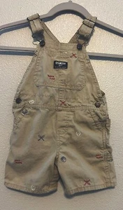 OshKosh B’gosh 18-24 meses béisbol deportes pantalones cortos mono chaleco espalda vintage - Imagen 1 de 7