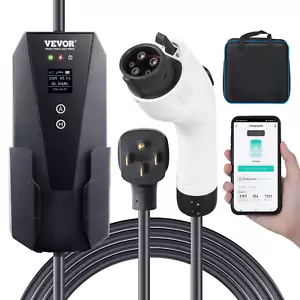 Level 2 Portable EV Charger, 32 Amp 240V, Electric Vehicle Charger with 28 ft Ch - Picture 1 of 13