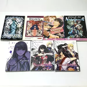 Lotto 7 graphic novel manga misti inglesi MATURE schiaccianti amore piacere anima - Foto 1 di 16