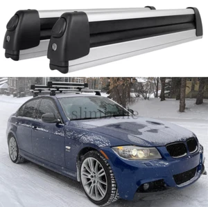 Car Ski Roof Mounted Snowboard Carrier Cross Bar w/Lock For F30 G20 E90 E91 E92 - Picture 1 of 15