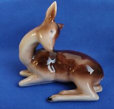 Vintage Porcelain ceramic figurine of a deer made in the ussr