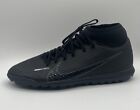 Nike Mercurial Superfly 9 Club Turf Soccer Shoes DJ5965-001 Size 10.5 Black EUC