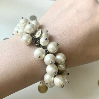 Pulsera de latón con perlas [J Cew]  Foto 1 de 4