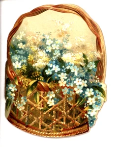 forget me nots, RIGHT GLAD TO KNOW, motivational booklet, Tuck 800, Victorian - Picture 1 of 8