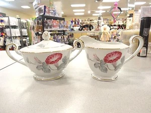DE COLECCIÓN Noritake MORNING GLORY CUENCO DE AZÚCAR CON TAPAS Y CREMA NIPÓN Toki Kaisha - Imagen 1 de 8