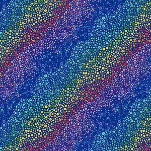 Stoff Karneval Regenbogen Punkte Streifen WILMINGTON Baumwolle 1/4 Yard 434 - Bild 1 von 5