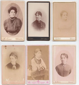 Foto photo lotto 6 fotografie albumina by R. Cane'- Lieure-Bertelli cdv 1880 c. - Imagen 1 de 2