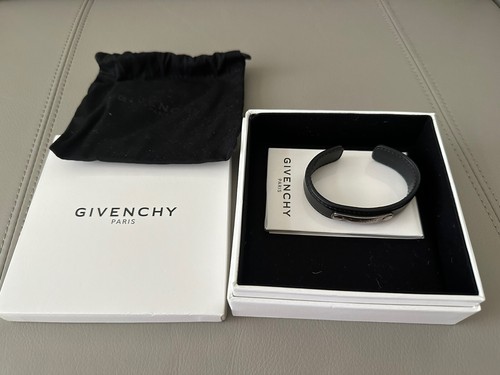 Givenchy Bracciale in pelle 'Nero'