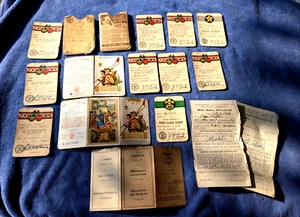 Boy Scouts of America 1940s Membership Registration Badge Cards 18pcs CHARLOTTE - Picture 1 of 24