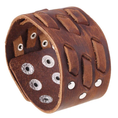 Zense - Bracelet de force homme en cuir véritable ZB0237 - Photo 1/4