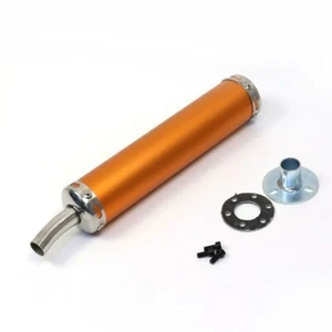 Gold Universal Motorcycle Exhaust Pipe Silencer Muffler For Honda Yamaha Suzuki - Foto 1 di 2