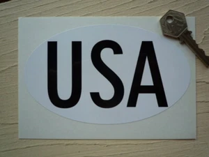 USA schwarz & weiß kein Umriss Shelby Cobra Stil Ausweisschild Auto LKW Aufkleber 6" - Bild 1 von 1