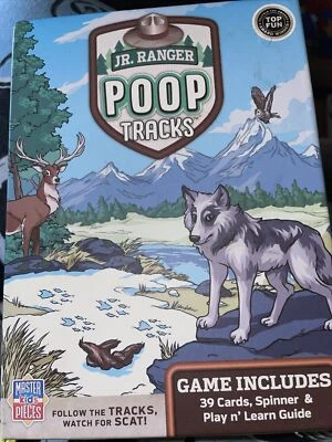 Masterpieces Jr Ranger POOP TRACKS Card Game Kids Family NEW Sealed Ages 6+ - Image 1 of 2