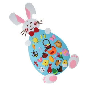 Bunny DIY Rabbit Felt Craft Easter Ornaments Pendant Door Decoration - Picture 1 of 12