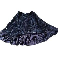 Whistles London Black Mesh Flare Skirt Women's Size 4 - Picture 1 of 9