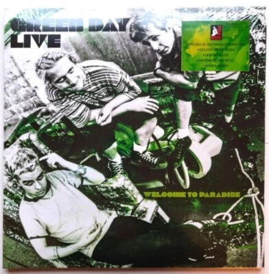 Green Day - Live - Welcome To Paradise -  Double 180g Green Vinyl - New - Image 1 of 2
