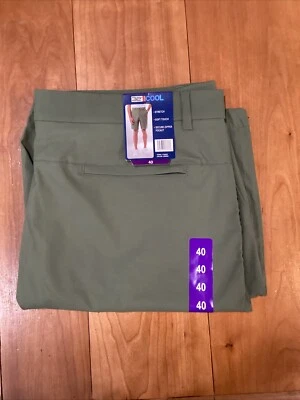 Pantalón Corto 32 Degrees Cool Hombre Frente Plano Elástico Tecnología Carga Rendimiento Verde 40 Foto 1 de 4