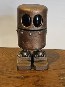 Custom 6 Inch Resin And Wood Robot Figurine - Picture 1 of 2