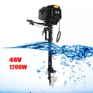 Nuovo motore fuoribordo 1200 W 48 V motore elettrico motore barca HANGKAI Electric Motor DE - Foto 1 di 14