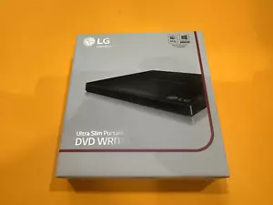 LG GP60NB50 UltraSlim Tragbarer Externer 8x DVD Brenner USB Schwarz Mac PC Kompatibel - Bild 1 von 11