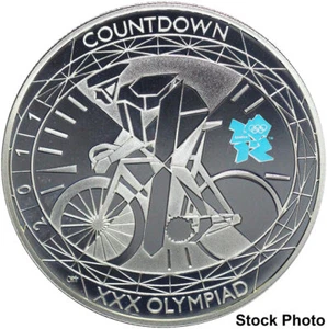 2011 U.K. £5 Countdown to 2012 London Olympiad 28.28g .925 Silver Proof Coin - Picture 1 of 2