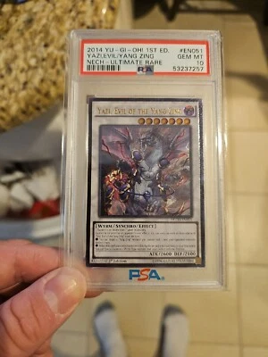 PSA 10 Yazi, Evil of the Yang Zing ULTIMATE RARE New Challengers NECH 1st Yugioh - Image 1 of 4